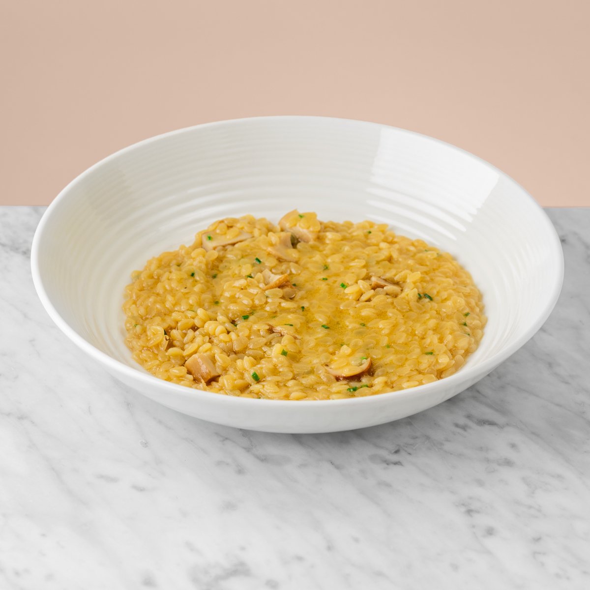Orzo with porcini.