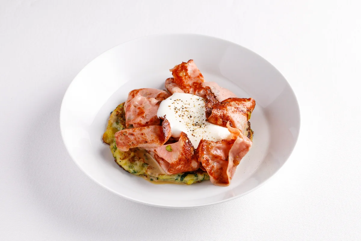 Драник из цукини с мортаделлой