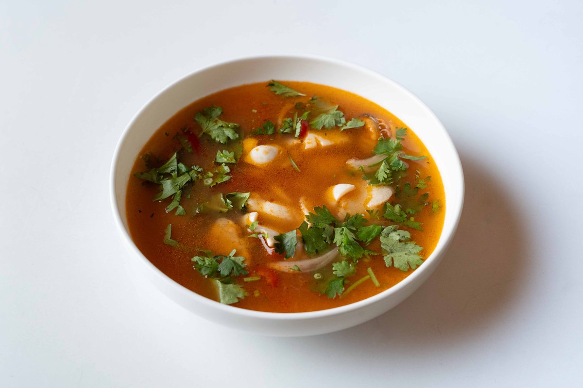 Суп из белой рыбы и мидий