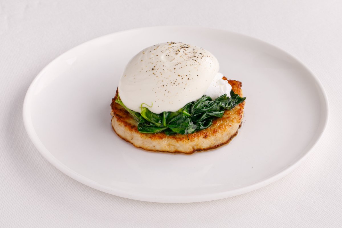 Котлета из кролика с яйцом пашот