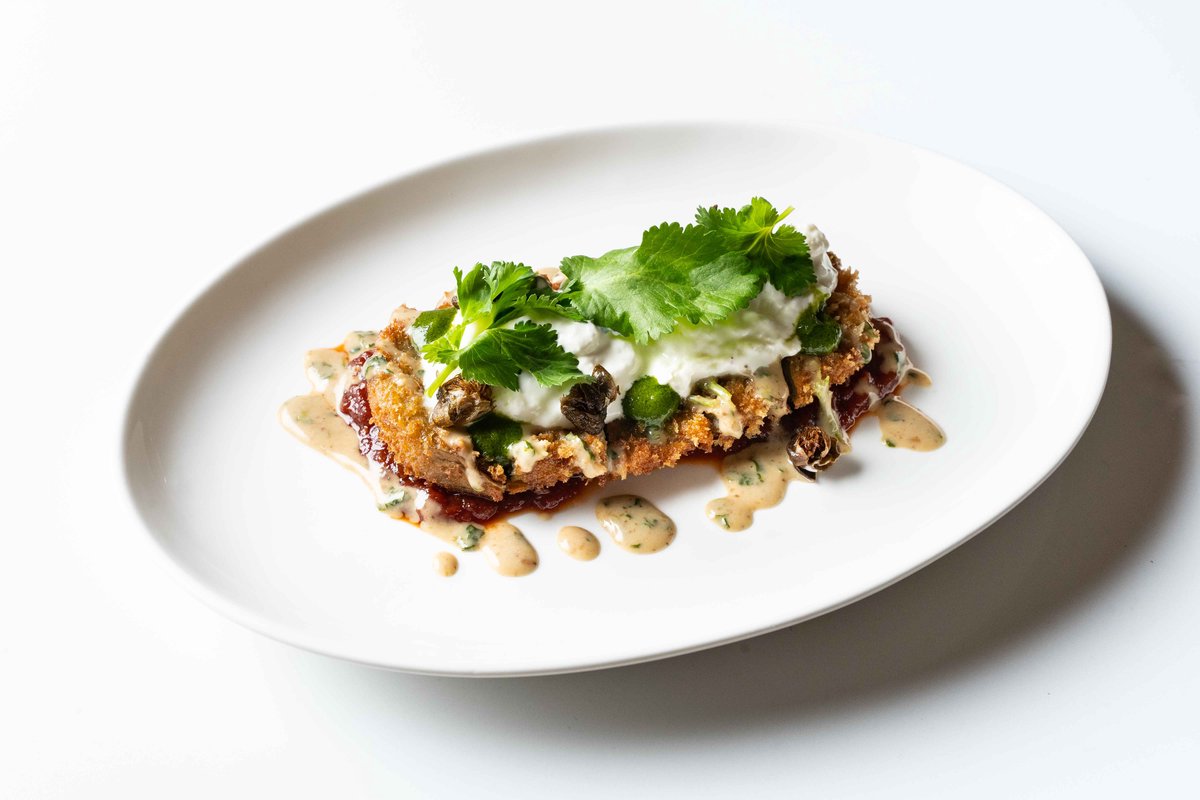 Хрустящий баклажан со страчателлой