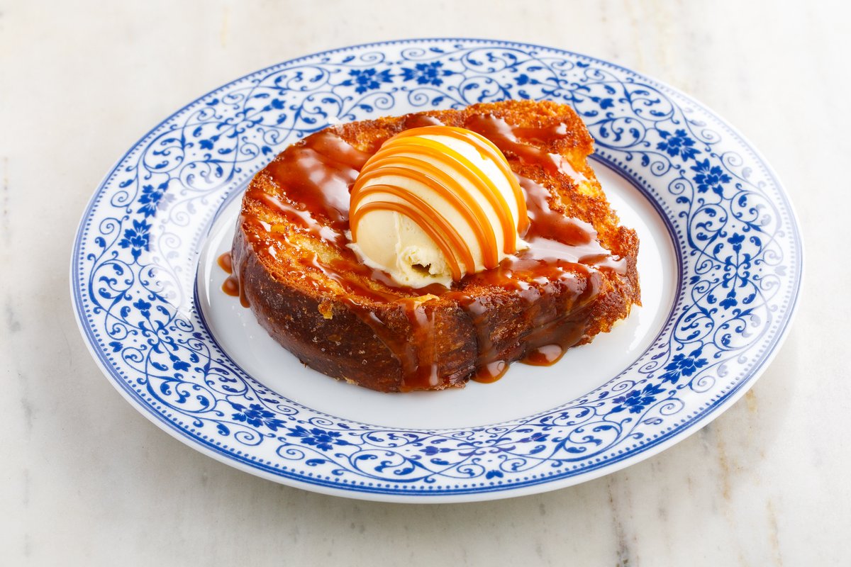 Французский тост с ванильным мороженым