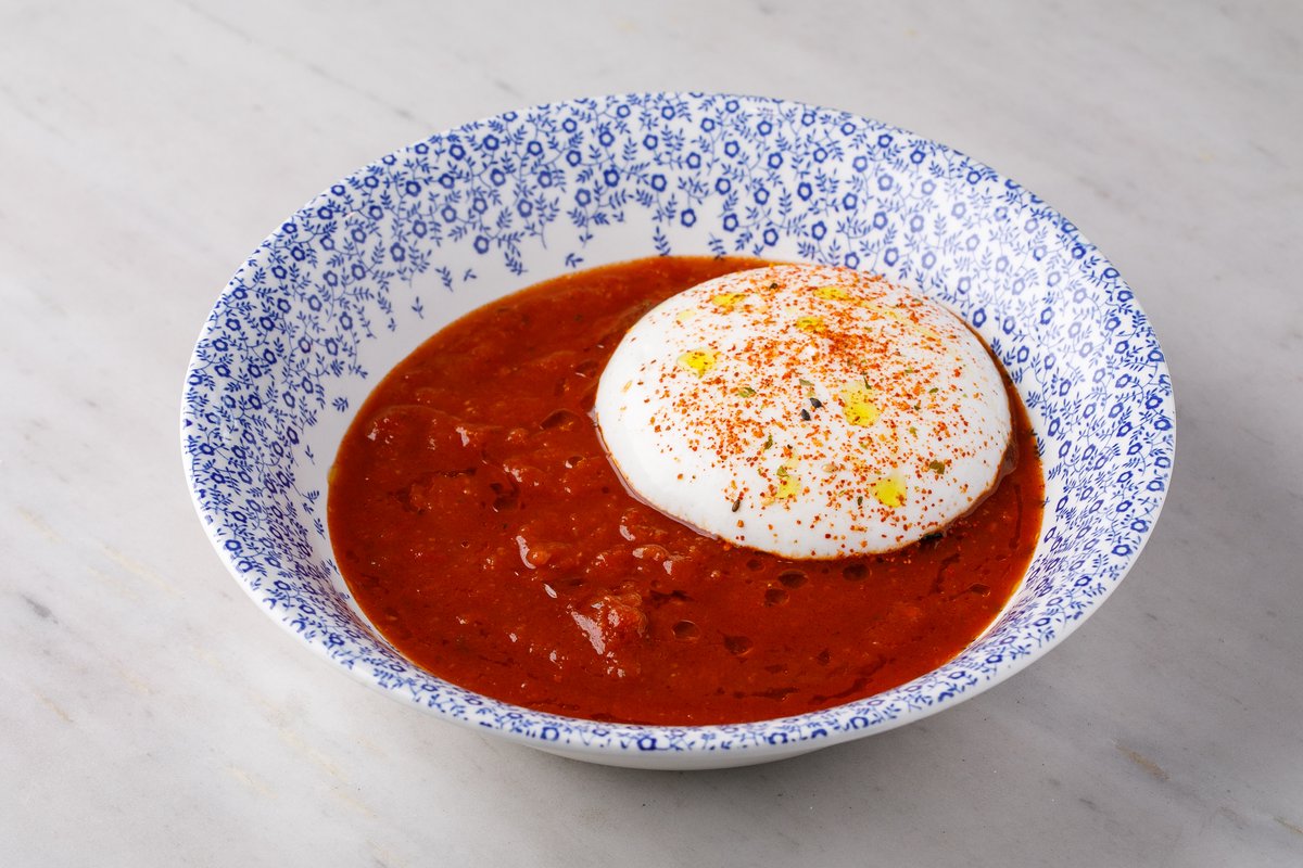 Томатный суп с пармезаном