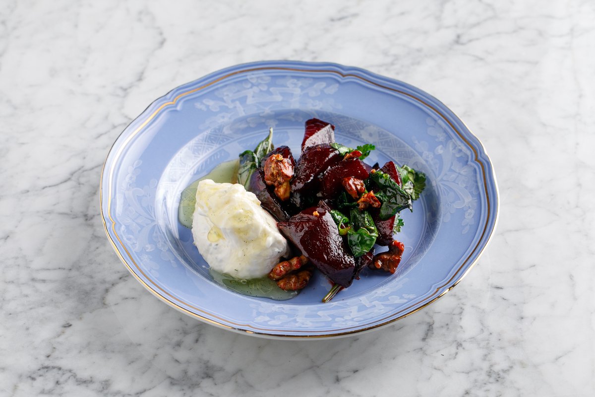 Свёкла с ванильным мёдом и шалфеем