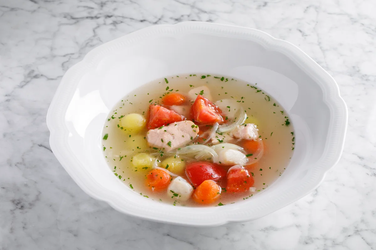 Уха из лосося и судака