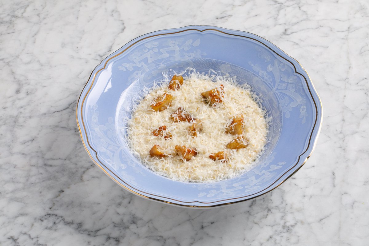 Пшеничная каша с топинамбуром и адыгейским сыром