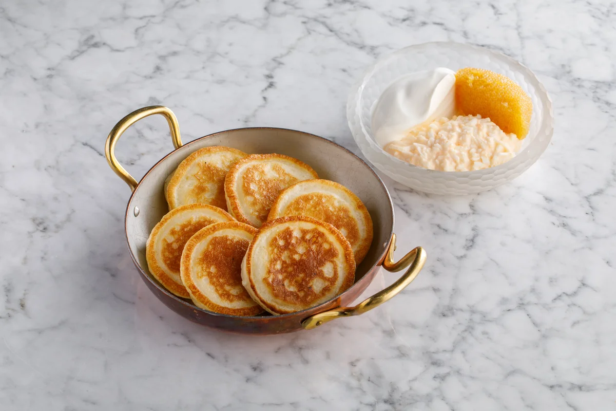 Оладьи с щучьей икрой