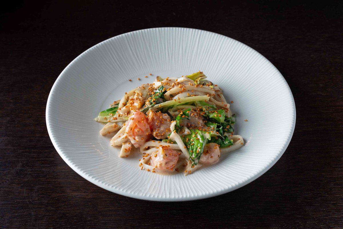 Жареный кальмар со сливочным унаги